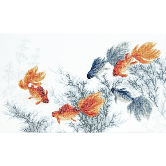 Charivna Mit Beadwork kit kit Goldfishes. Fulfillment of five desires
